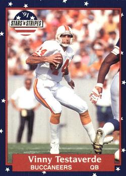 1991 Fleer Stars 'n Stripes #113 Vinny Testaverde Front