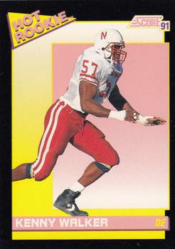 1991 Score - Hot Rookies #9 Kenny Walker Front