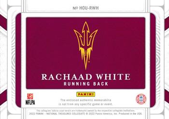 2022 Panini National Treasures Collegiate - Rookie Silhouettes #HOU-RWH Rachaad White Back