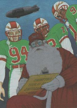 1994 NFL Properties Christmas #NNO Santa Claus Front