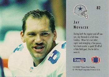 1993 Playoff Contenders #82 Jay Novacek Back