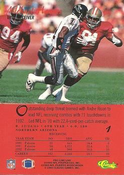 1993 Pro Line Live #1 Michael Haynes Back