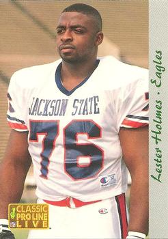 1993 Pro Line Live #214 Lester Holmes Front