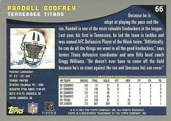 2001 Topps - Topps Collection #66 Randall Godfrey Back