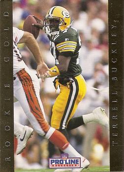 1992 Pro Line Portraits - Rookie Gold #9 Terrell Buckley Front