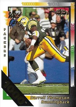 1992 Wild Card - 1000 Stripe #50 Darrell Thompson Front