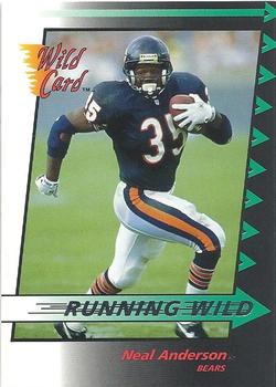 1992 Wild Card - Running Wild #2 Neal Anderson Front