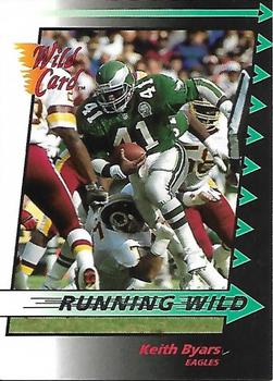 1992 Wild Card - Running Wild #8 Keith Byars Front