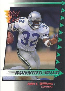 1992 Wild Card - Running Wild #38 John L. Williams Front