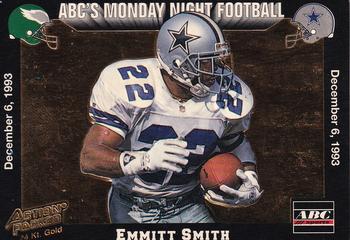 1993 Action Packed Monday Night Football - 24K Gold #5G Emmitt Smith Front