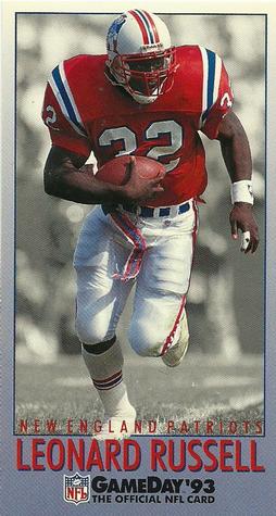 1993 GameDay #108 Leonard Russell Front