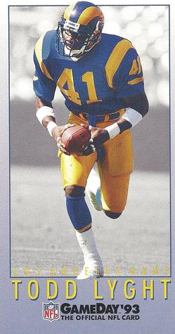 1993 GameDay #129 Todd Lyght Front