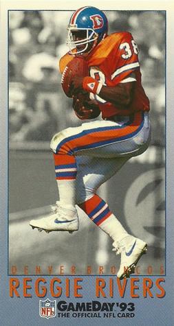 1993 GameDay #232 Reggie Rivers Front