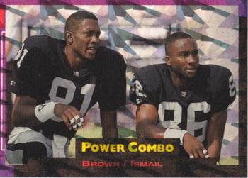 1993 Pro Set Power Update - Combos Prisms #PC9 Tim Brown / Raghib 