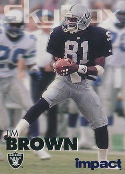 1993 SkyBox Impact - Color Foils #152 Tim Brown Front