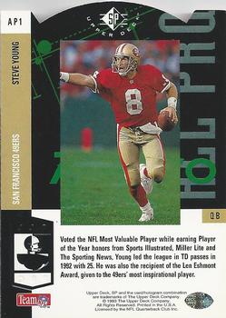 1993 SP - All-Pro #AP1 Steve Young Back