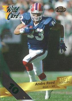 1993 Wild Card - 10 Stripe #26 Andre Reed Front