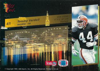 1993 Wild Card - 10 Stripe #41 Tommy Vardell Back