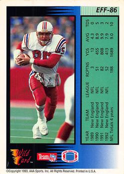 1993 Wild Card - Field Force #EFF-86 Marv Cook Back