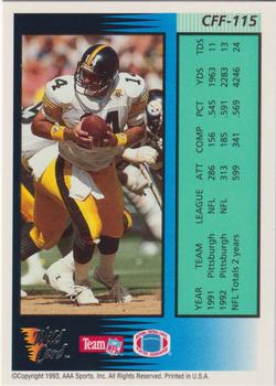 1993 Wild Card - Field Force Silver #CFF-115 Neil O'Donnell Back