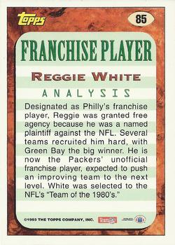 1993 Topps #85 Reggie White Back