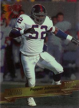 1993 Wild Card Superchrome #113 Pepper Johnson Front