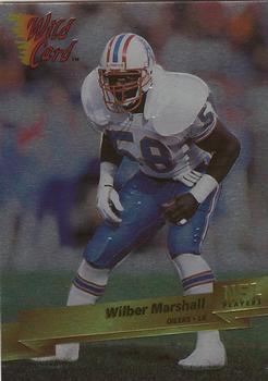 1993 Wild Card Superchrome #240 Wilber Marshall Front