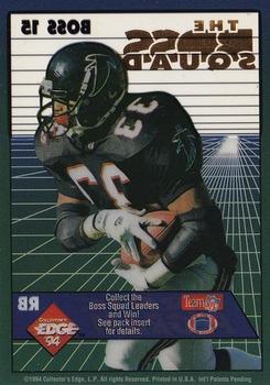 1994 Collector's Edge - The Boss Squad Silver #15 Erric Pegram Back