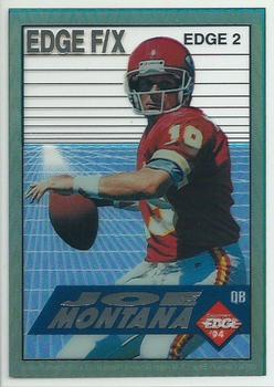 1994 Collector's Edge - Edge F/X Silver Letters #2 Joe Montana Front