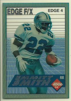 1994 Collector's Edge - Edge F/X Silver Letters #4 Emmitt Smith Front