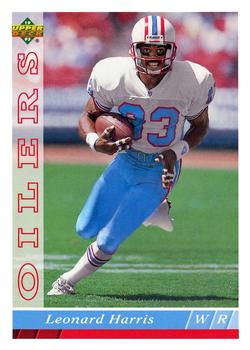 1993 Upper Deck #102 Leonard Harris Front