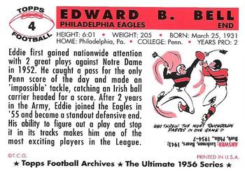 1994 Topps Archives 1956 #4 Eddie Bell Back