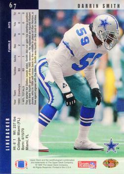 1994 Upper Deck - Electric #67 Darrin Smith Back