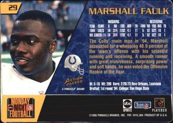 1995 Action Packed Monday Night Football #29 Marshall Faulk Back