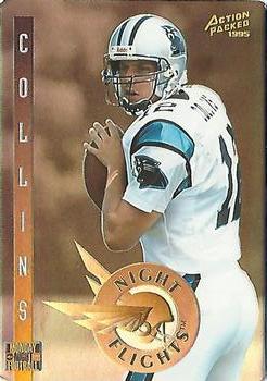 1995 Action Packed Monday Night Football - Night Flight #10 Kerry Collins Front