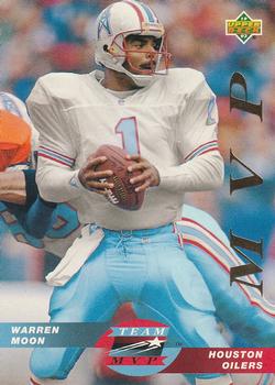 1993 Upper Deck - Team MVP #TM19 Warren Moon Front