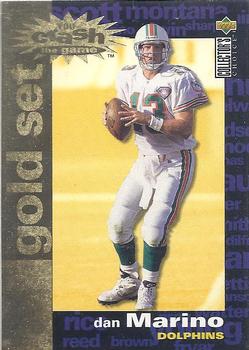 1995 Collector's Choice - You Crash the Game Gold Set Exchange #C1 Dan Marino Front