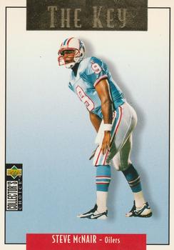 1995 Collector's Choice Update - Gold #U80 Steve McNair Front
