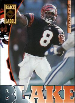 1995 Collector's Edge - Black Label #37 Jeff Blake Front