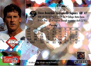 1995 Collector's Edge - Die Cuts #86 Steve Beuerlein Back