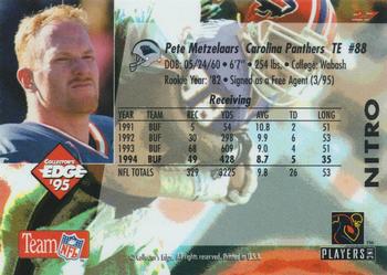 1995 Collector's Edge - Nitro 22K #27 Pete Metzelaars Back