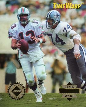 1995 Collector's Edge - TimeWarp Jumbos #38 Bob Lilly / Dan Marino Front