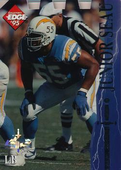 1995 Collector's Edge Excalibur - Die Cuts Sword and Stone Diamond #63 Junior Seau Front