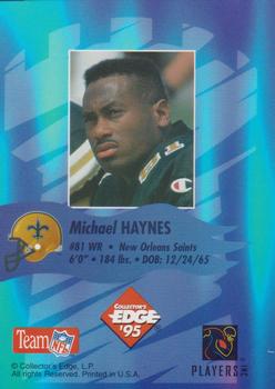 1995 Collector's Edge Excalibur - EdgeTech #NNO Michael Haynes Back