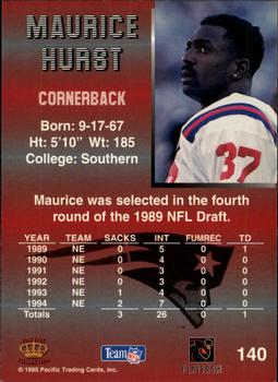 1995 Pacific - Platinum #140 Maurice Hurst Back