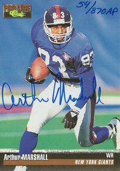 1995 Pro Line - Autographs #NNO Arthur Marshall Front