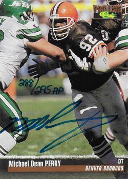 1995 Pro Line - Autographs #NNO Michael Dean Perry Front