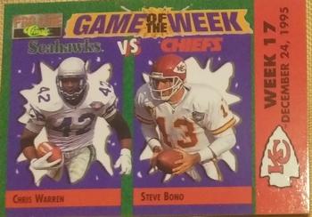 1995 Pro Line - Game of the Week Home #H-22 Chris Warren / Steve Bono Front