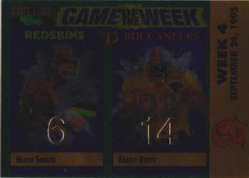 1995 Pro Line - Game of the Week Prizes Foil #H-08 Errict Rhett / Heath Shuler Front