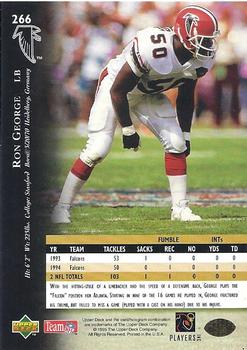 1995 Upper Deck - Electric Gold #266 Ron George Back